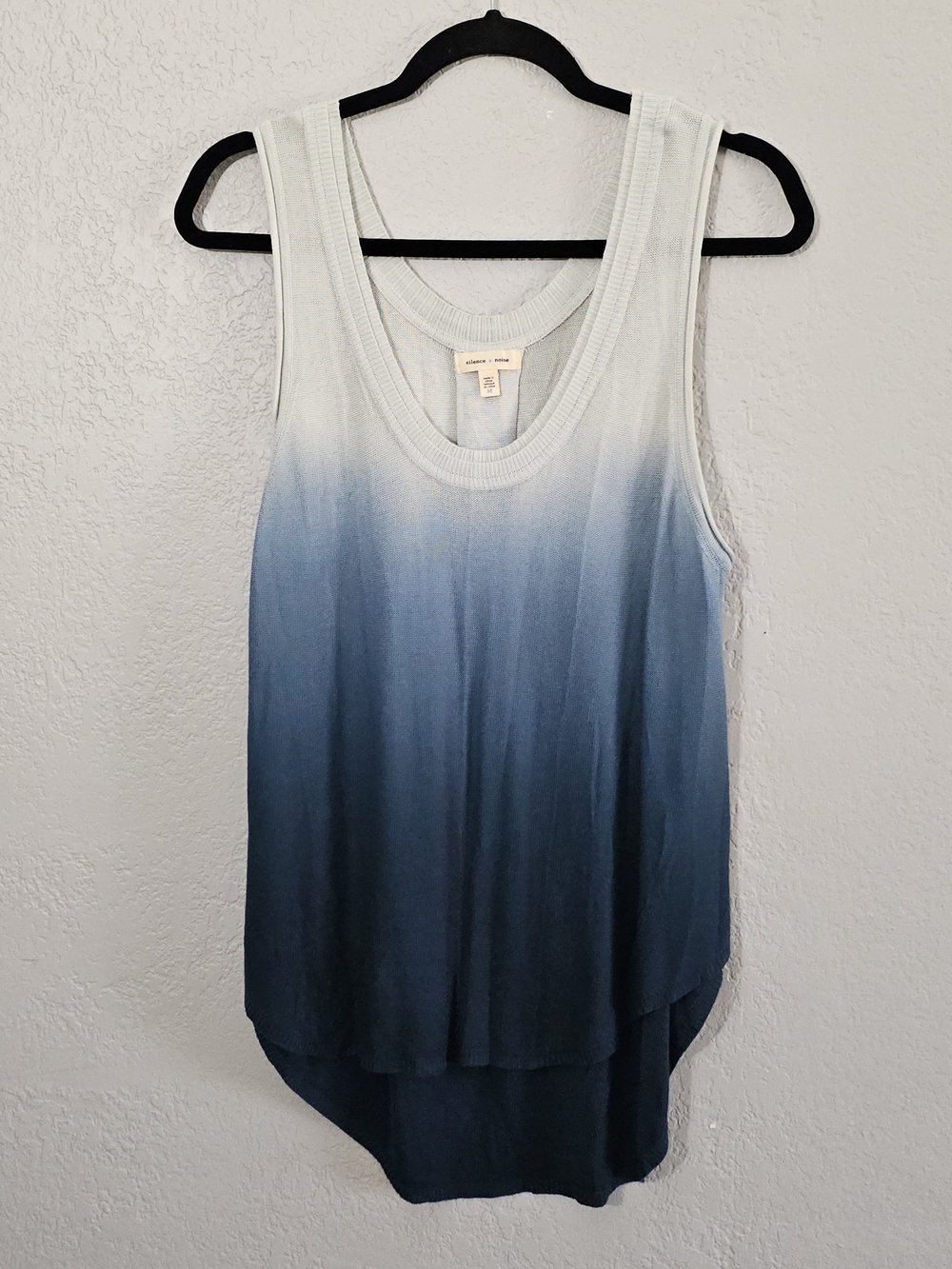 Urban Outfitters/Silence + Noise Ombre Green/Blue Knit Tank Top Womens Medium
